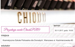 Prezentacja marki ChiodoPRO - Warszawa 30.11.2017